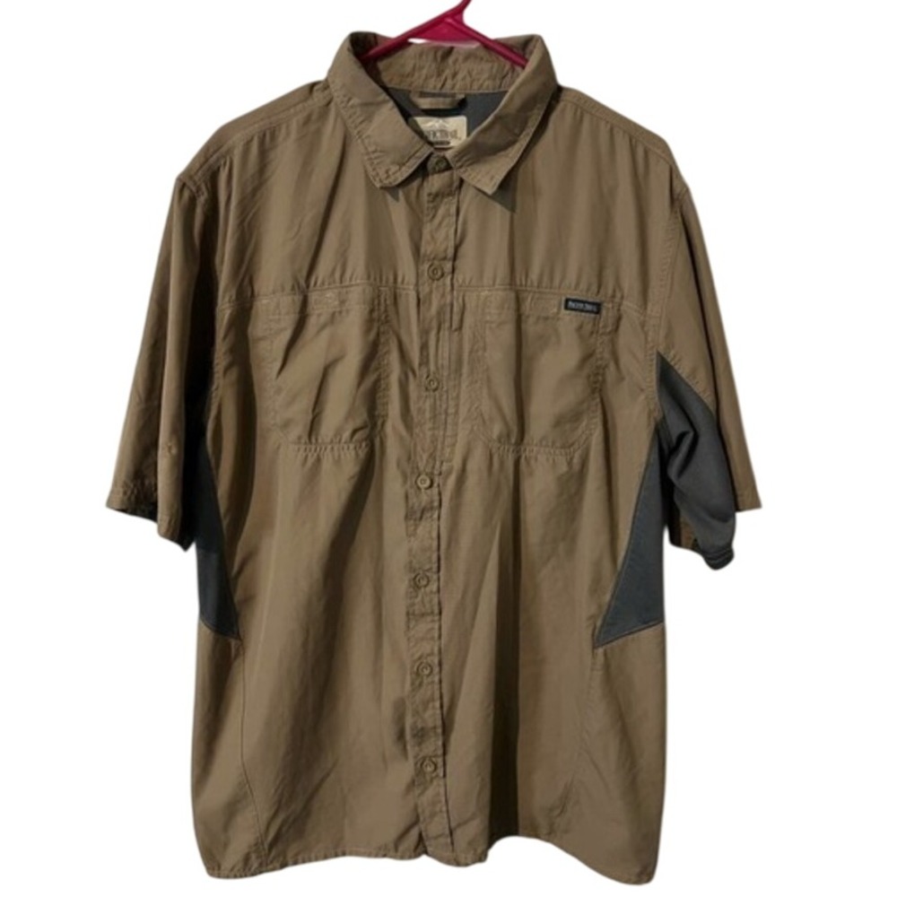 Pacific‎ Trail Men's Shirt Large Short Sleeve Vented Outdoors Hiking Lightweight